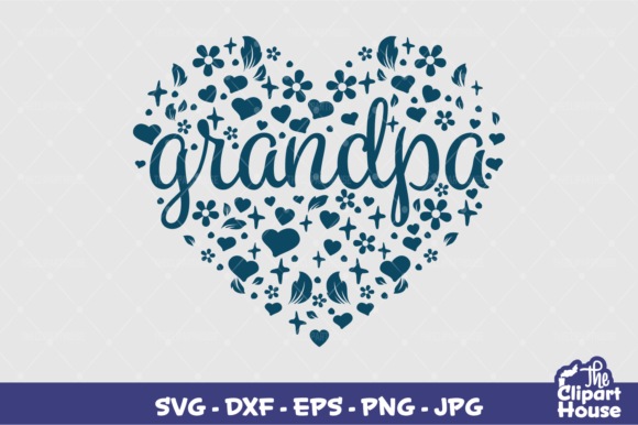 Grandpa Heart Text: A Versatile Asset for Digital Crafters and Small Business Owners