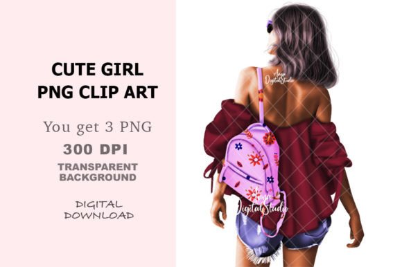 Lovely Girl Clip Art, Fashion Illustrati: A Practical Evaluation for Digital Designers